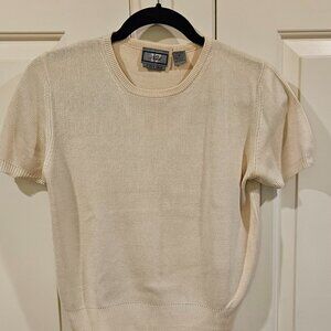 North 17 women's silk short sleeve sweater